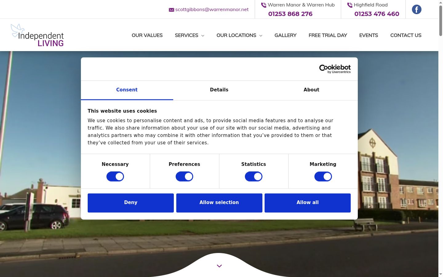 Screenshot tal-banner tal-kunsens muri qabel kwalunkwe interazzjoni