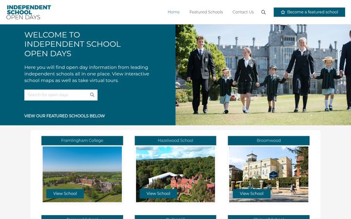 Екранна снимка на independentschoolopendays.com