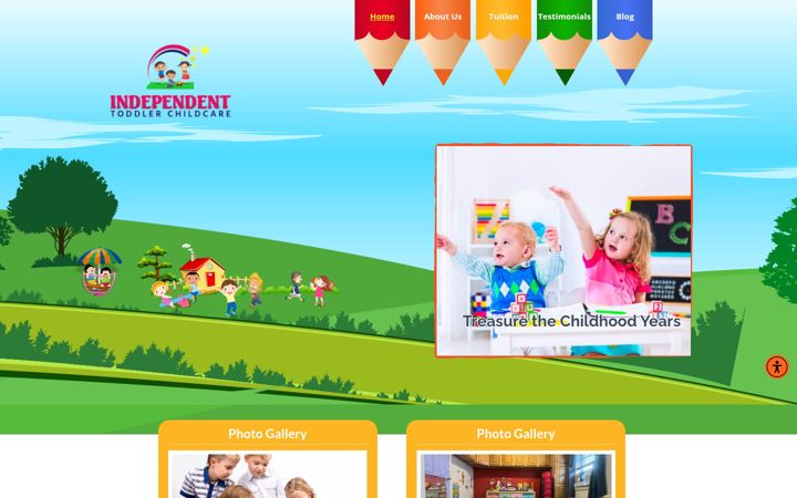 Екранна снимка на independenttoddlerchildcare.com
