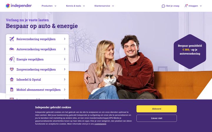 Screenshot του independer.nl