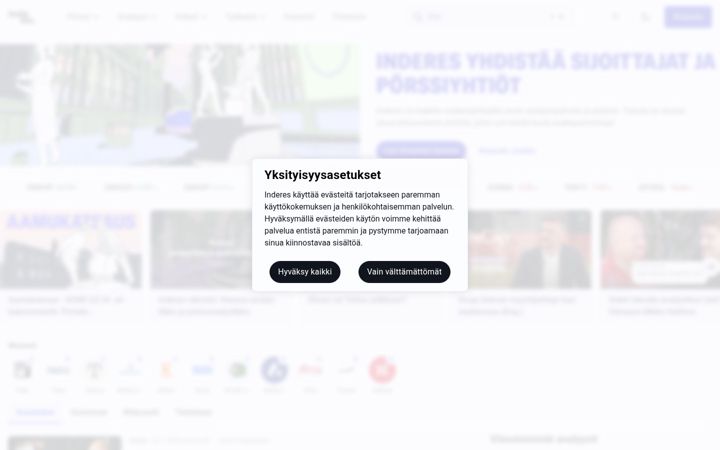 Screenshot of inderes.com