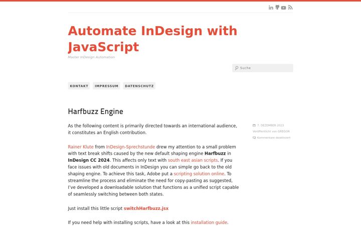 Screenshot of indesignblog.com