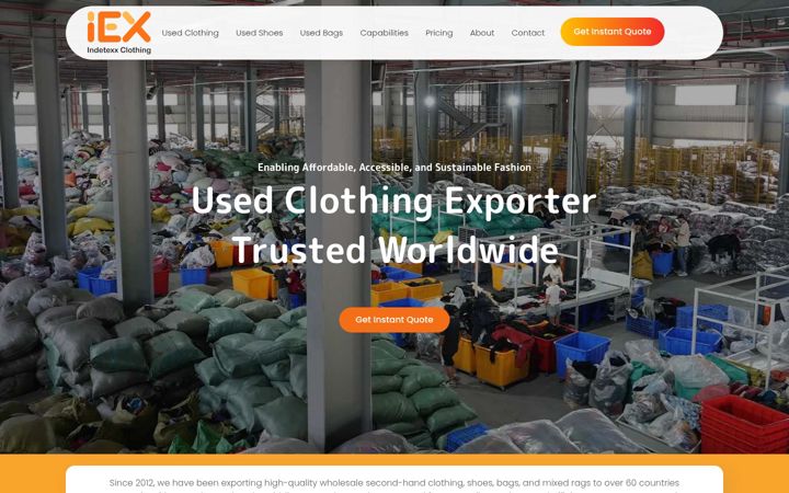 Екранна снимка на indetexx.com