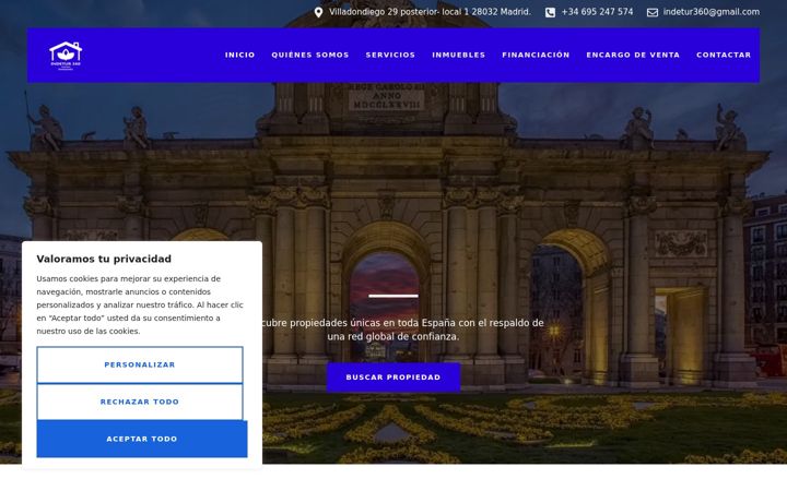 Screenshot of indetur360.com