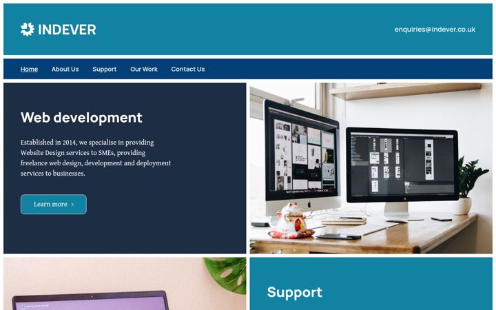 Screenshot of indever.co.uk