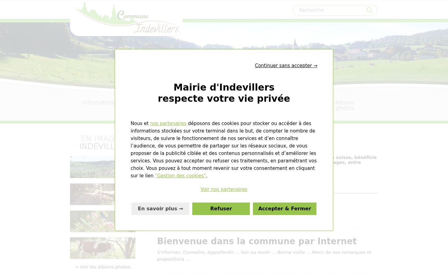 Screenshot tal-banner tal-kunsens muri qabel kwalunkwe interazzjoni