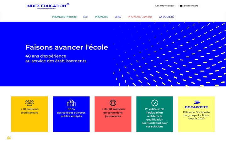 Screenshot of index-education.fr