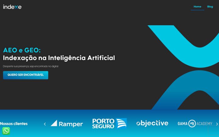 Screenshot of indexe.com.br
