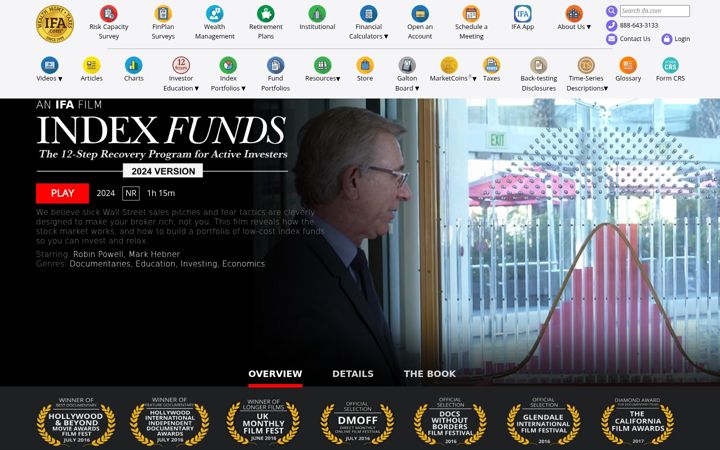 Screenshot of indexfundsthemovie.com