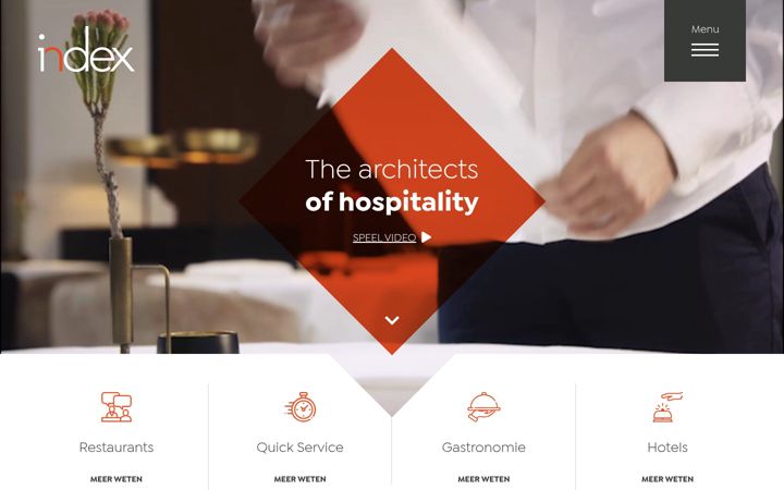 Ekrānuzņēmums no indexhospitality.com