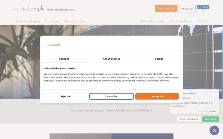 Screenshot of indexpeople.nl