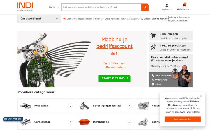 Screenshot of indi.nl