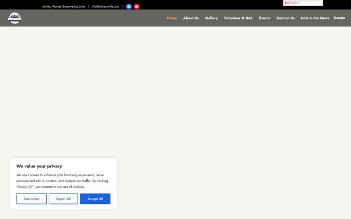 Screenshot of indiamahila.com