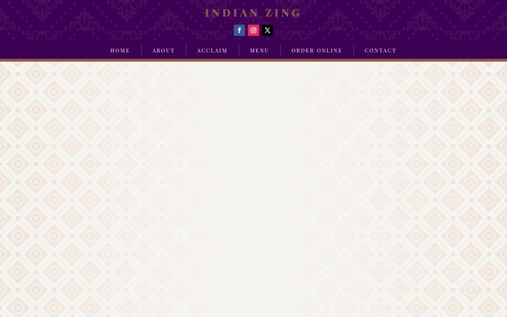 Screenshot of indian-zing.co.uk