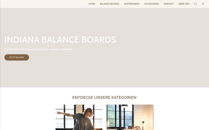 Screenshot of indiana-boards.de