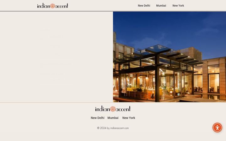 Screenshot of indianaccent.com