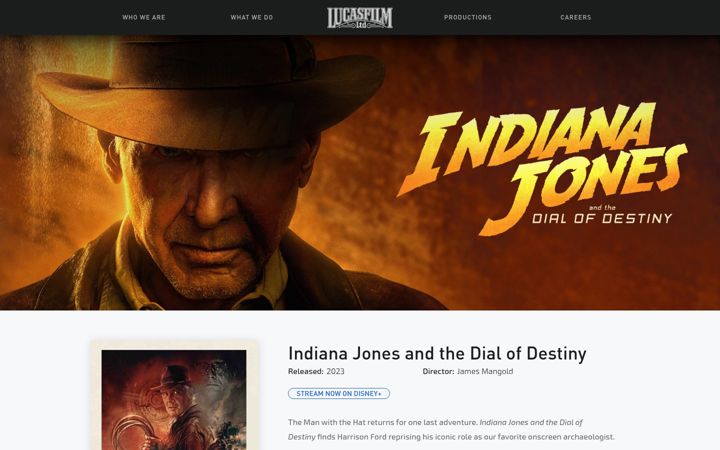 Zrzut ekranu indianajones.com