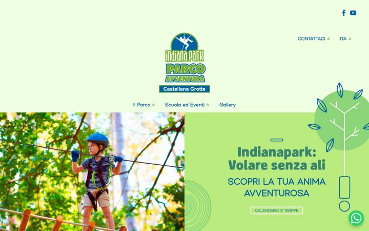 Screenshot of indianaparkcastellanagrotte.it