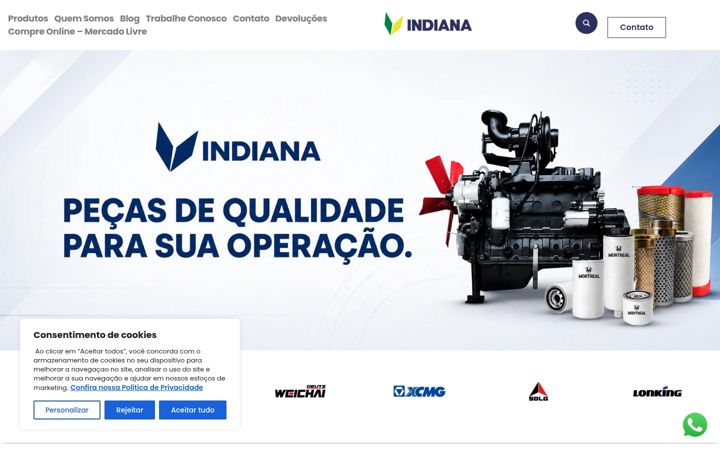 Screenshot of indianapecas.com.br