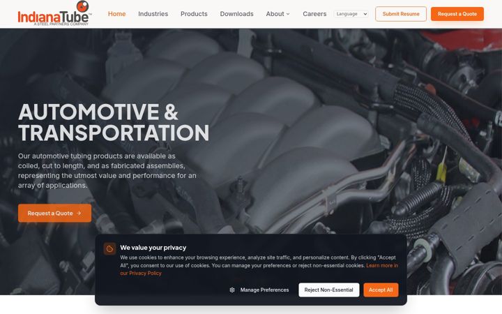 Screenshot of indianatube.com