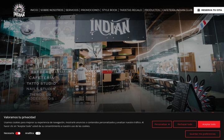 Screenshot of indianclubec.com