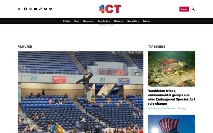 Screenshot of indiancountrytoday.com