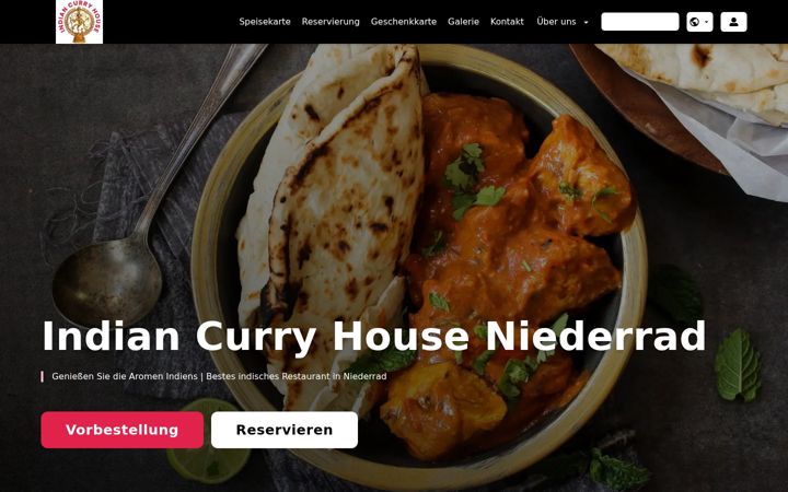 Screenshot of indiancurryhouseniederrad.de