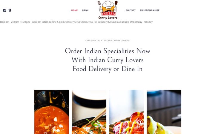 Screenshot van indiancurrylovers.com