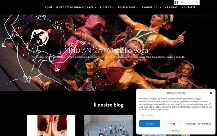 Screenshot of indiandance.eu