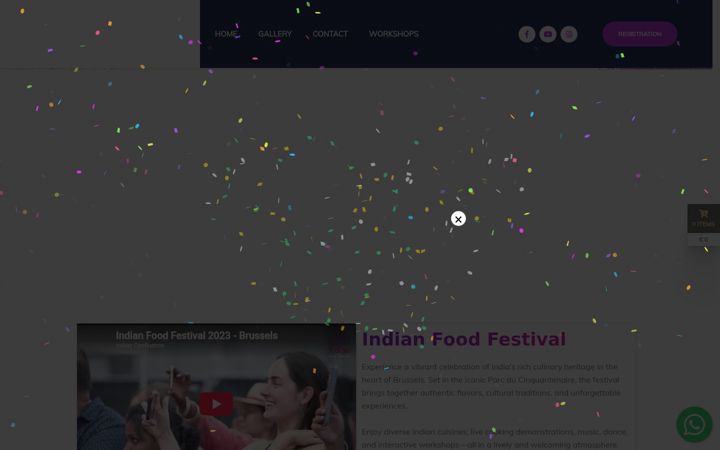 Screenshot of indianfoodfestival.org