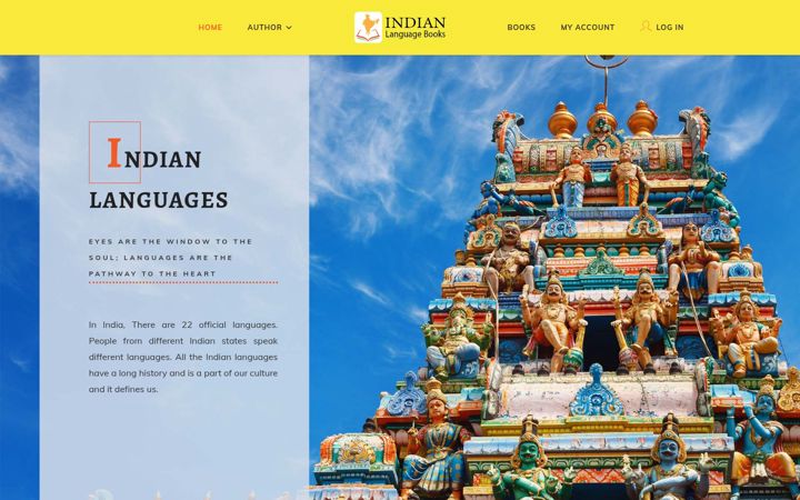 Екранна снимка на indianlanguagebooks.com