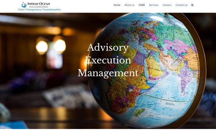 Skjermbilde av indianoceanwealthmanagement.com