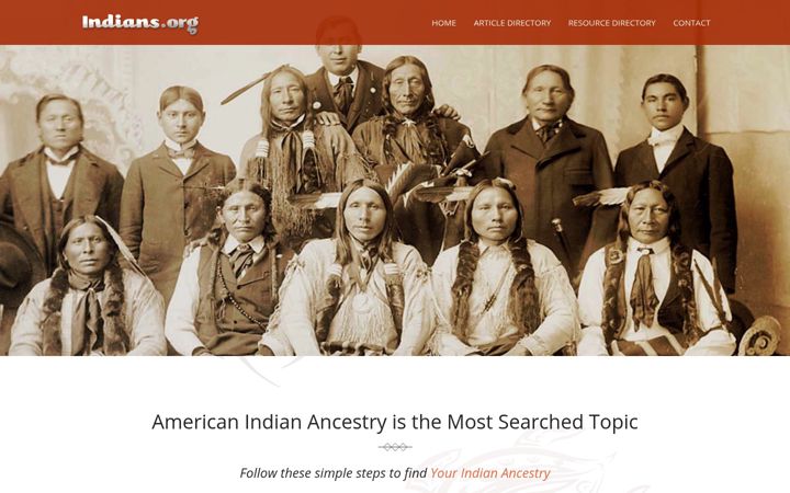 Screenshot ta' indians.org