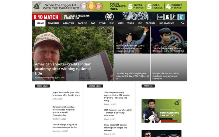 Skjermbilde av indianshooting.com