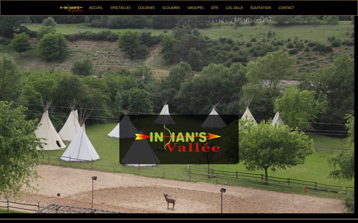 Skjermbilde av indiansvallee.com