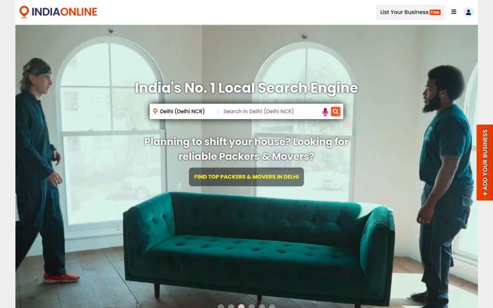 Screenshot of indiaonline.in