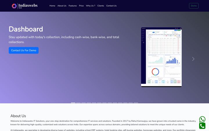 Screenshot of indiaswebs.com