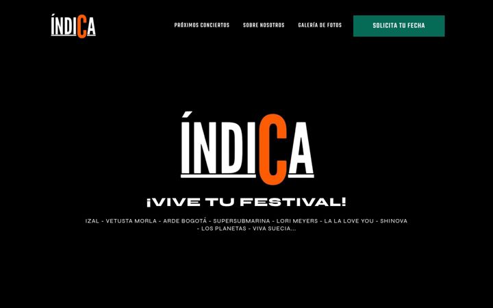 Screenshot of indicaoficial.es