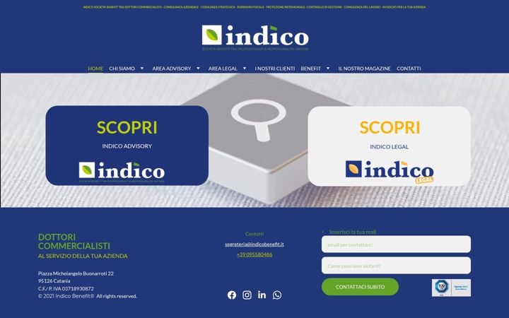 Screenshot of indicobenefit.com