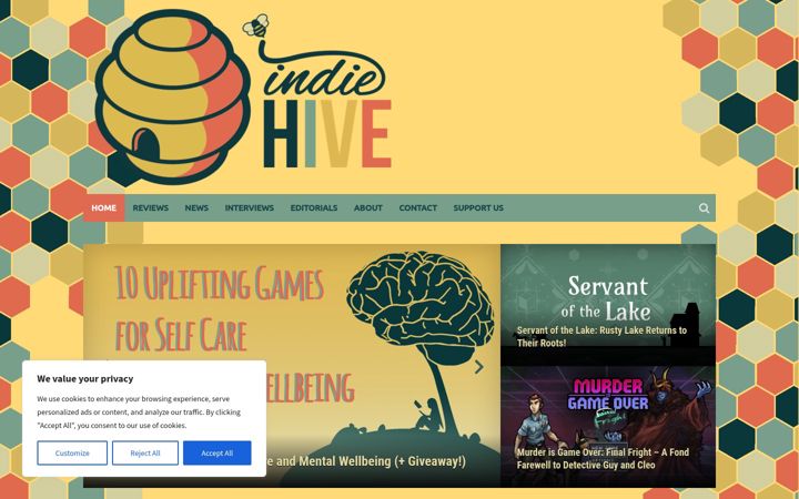 Screenshot of indie-hive.com