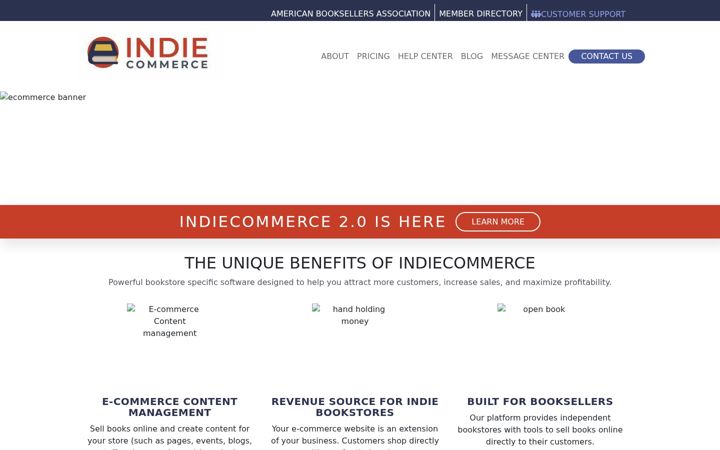 Screenshot ta' indiecommerce.com