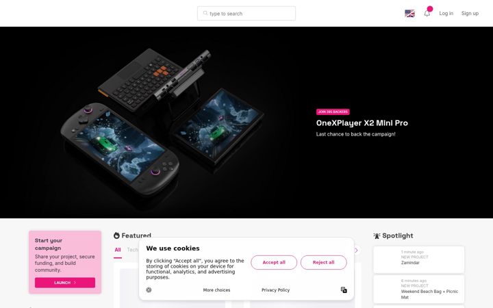 Képernyőkép: indiegogo.com