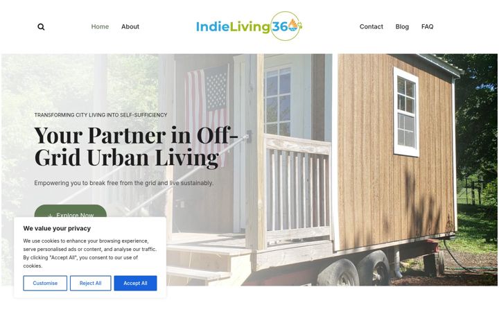 Snímek obrazovky indieliving360.com