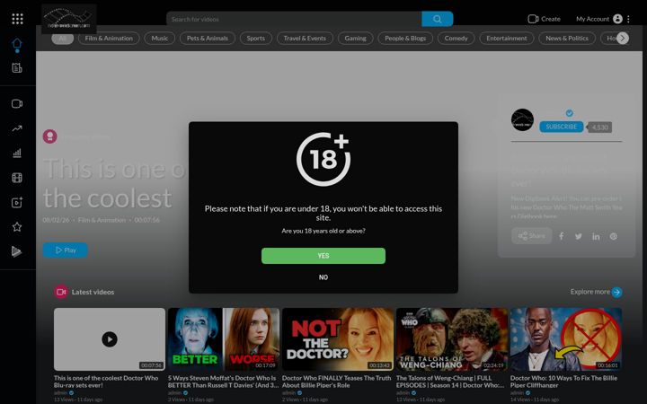 Screenshot of indiemoviescreen.com