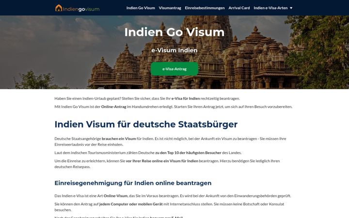 Screenshot of indiengovisum.de