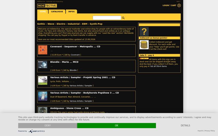 Screenshot of indietective.com