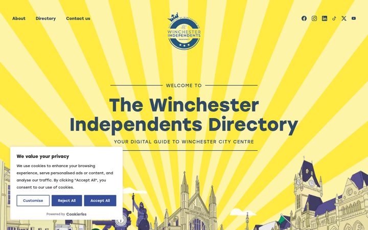 Screenshot of indiewinch.co.uk