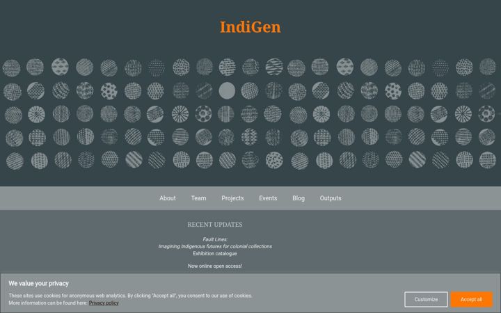 Screenshot of indigen.eu