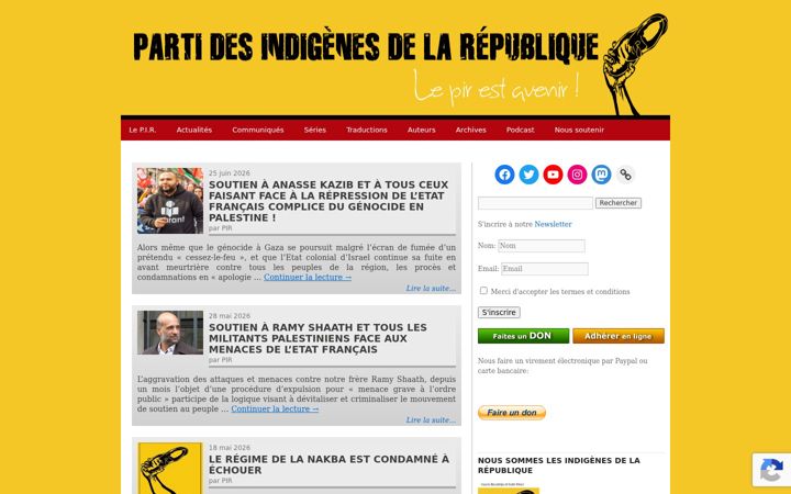 Screenshot of indigenes-republique.fr