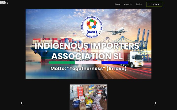 Snímek obrazovky indigenousimportersassocsl.com